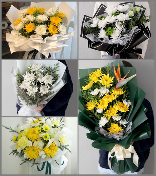 贵州六盘水盘县新民镇白事花束代送